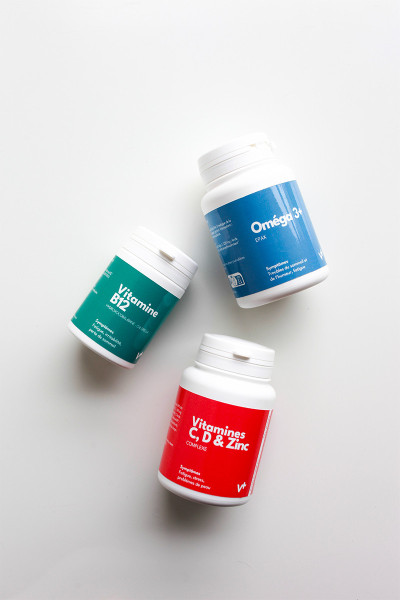 Pack vitalité : Omega 3+, Vitamine B12 et Complexe C, D & Zinc