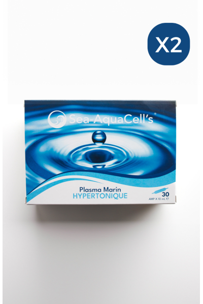 Plasma marin Hypertonique Ampoules 10mL - Pack de 2